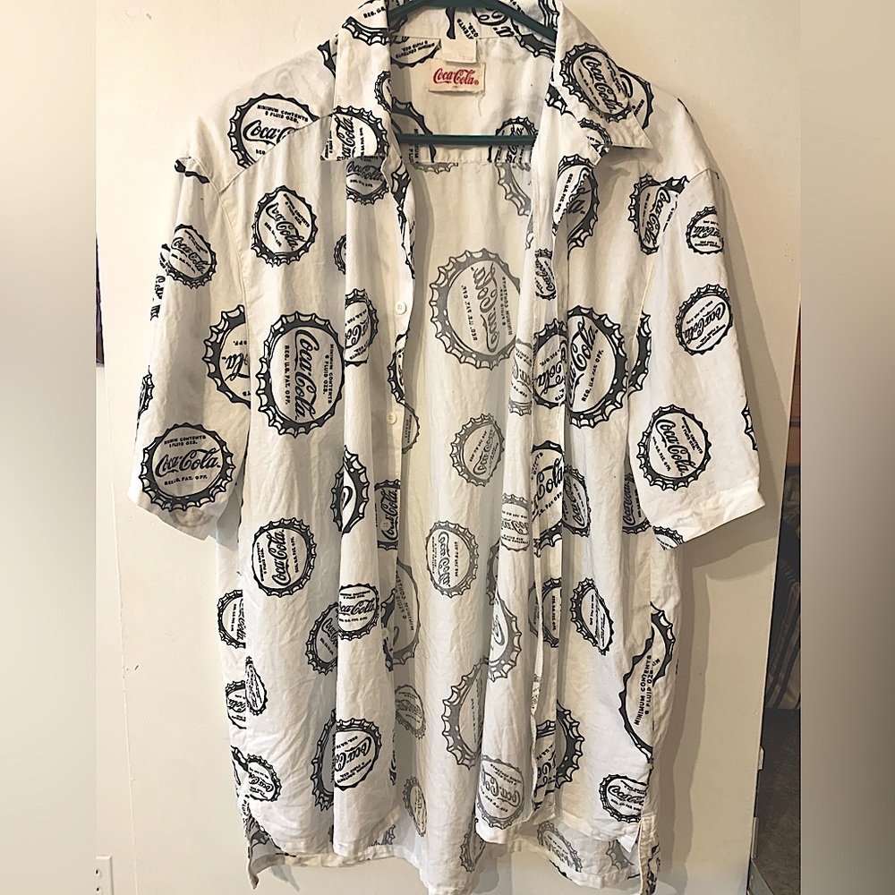 Vintage Coca Cola button down